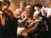 TERBRUGGHEN, Hendrick The Calling of St Matthew atr USA oil painting artist